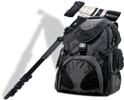A camera and a backpack in Palo Duro Canyon